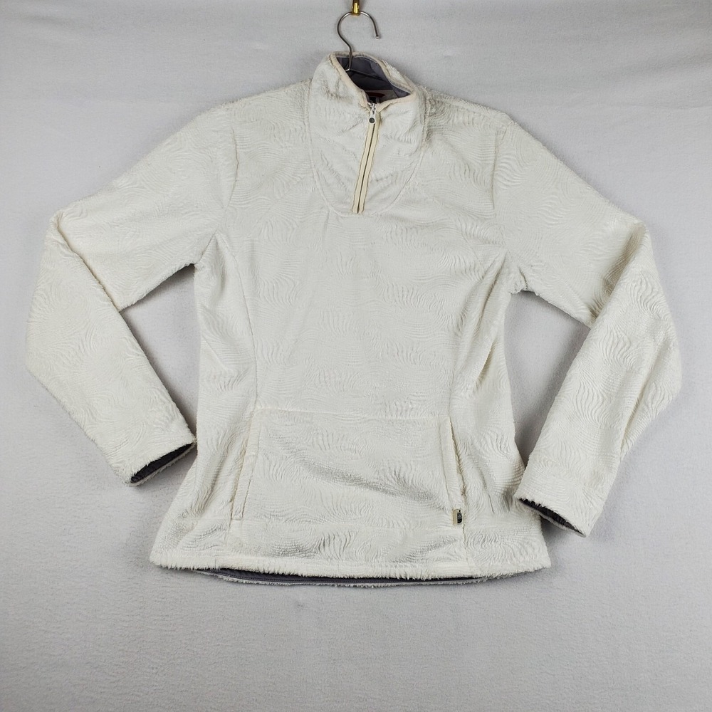 The North Face Jacket Women's Medium Ivory Muted Floral Polyester‎ Sherpa